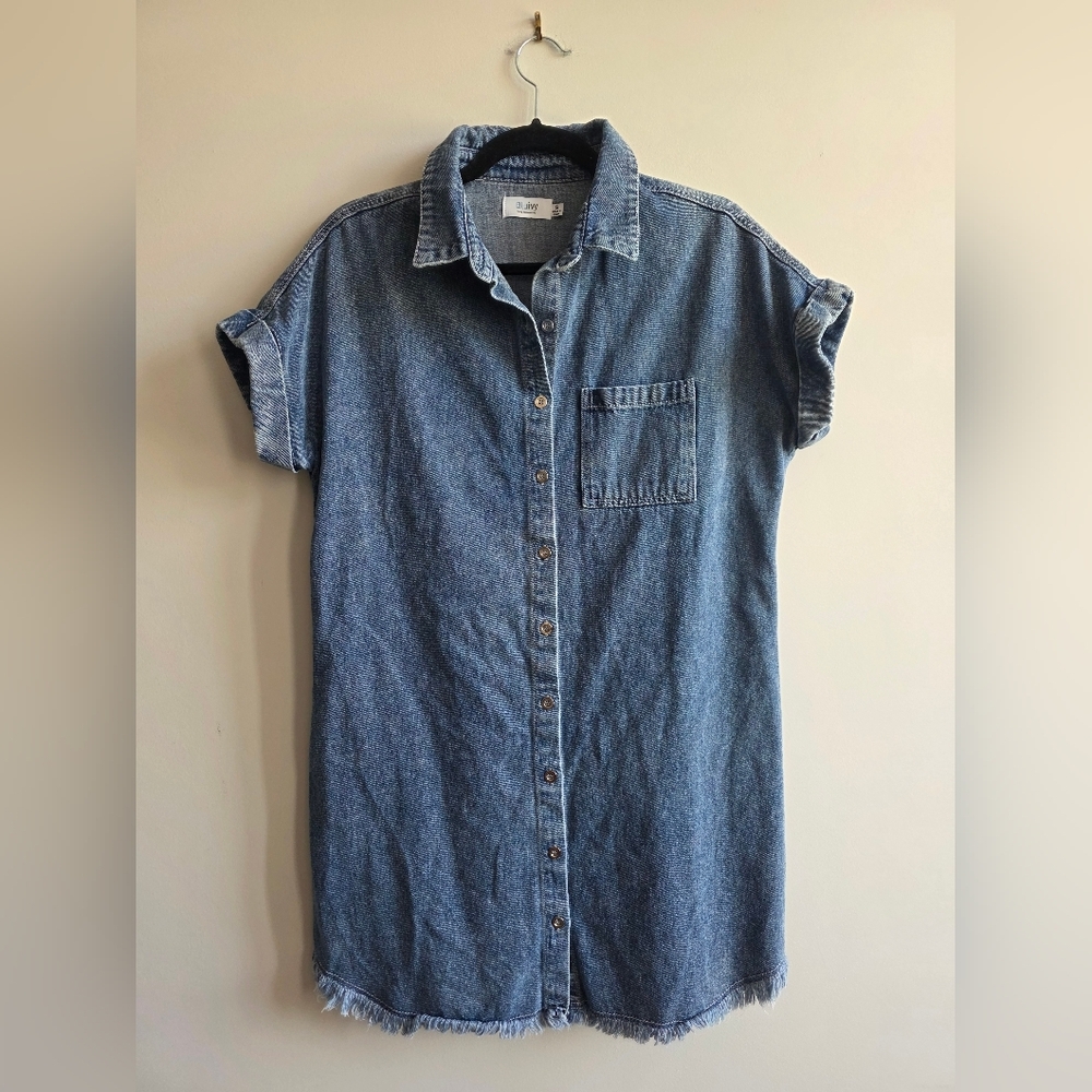 Blue Ivy - Washed Denim Dress - Size Small